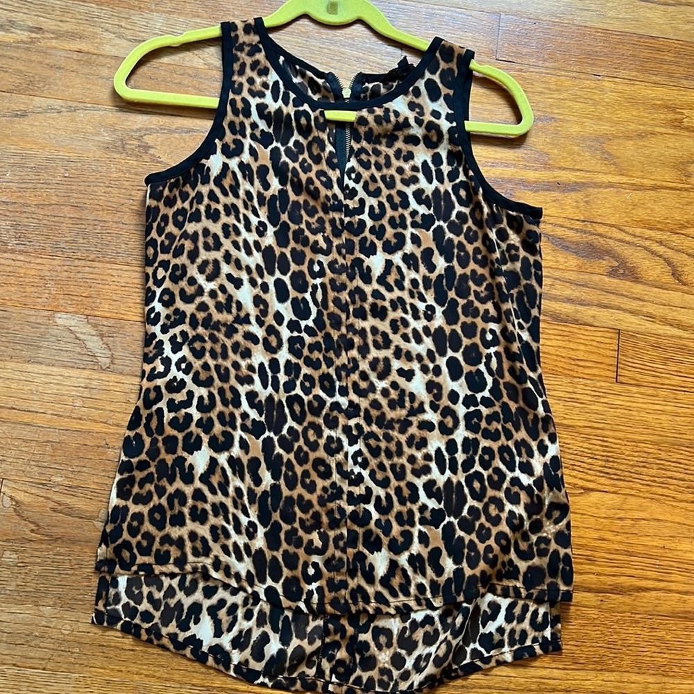 Express size XS cheetah print dressy tank top